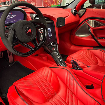 detailing auto interior mclaren 720